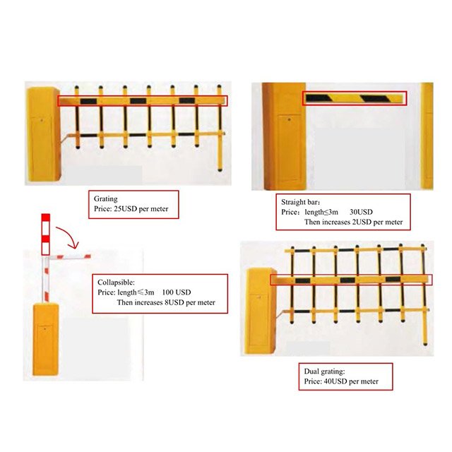 PRO TEC Car Parking System With License Plate Recognition Drive For Carport And Parking Lot Traffic Management Automatic Boom Barrier